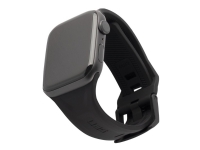 UAG Apple Watch Band 45mm/44mm/42mm, Series 7/6/5/4/3/2/1/SE - Scout Black - Klokkestropp for smart armbåndsur - svart - for Apple Watch (42 mm, 44 mm)