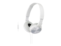 Sony MDR-ZX310 - Hodetelefoner - full størrelse - kablet - 3,5 mm jakk - hvit