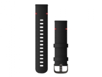 Garmin Quick Release Band - Klokkestropp for smart armbåndsur - 130 - 200 mm - black leather with slate hardware - for Legacy Hero Series First Avenger Legacy Saga Series Darth Vader vívoactive 4