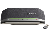 POLY Sync 20, Universell, Svart, Sølv, Knapper, Berøring, 80 - 20000 Hz, 100 - 6700 Hz, Ledning & Trådløs