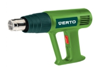 Verto 51G519, Varmluftspistol, Pistolhåndtak, Overoppheting, Grønn, 500 l/min, 550 °C