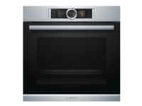 Bosch Serie | 8 HBG6764S1 - Ovn - innebygd - fordypning - bredde: 56 cm - dybde: 55 cm - høyde: 58.5 cm - med selvrens - Klasse A+ - rustfritt stål