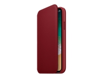 Apple - (PRODUCT) RED - lommebok for mobiltelefon - lær - rød - for iPhone X