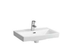 Laufen PRO-N håndvask 56 x 42 cm med central hanehul. Monteres på enten 240/260 mm bæring eller boltemontering.