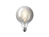 DEKOPÆRE LED 6W GLOBE ZIG ZAG Ø125 MØRKTONET GLAS