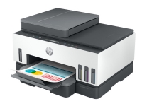 HP Smart Tank 750 All-in-One - Multifunksjonsskriver - farge - ink-jet - påfyllbar - Letter A (216 x 279 mm)/A4 (210 x 297 mm) (original) - A4/Legal (medie) - opp til 13 spm (kopiering) - opp til 15 spm (trykking) - 250 ark - USB 2.0, LAN, Wi-Fi(n),
