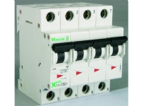 EATON Automatsikring, 4 Polet, 10A, C-Karakteristik, 10 kA, 400 V, bredde 4 moduler