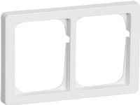 LAURITZ KNUDSEN FUGA® ramme Baseline 63 1,5 modul, dobbelt vandret, hvid.