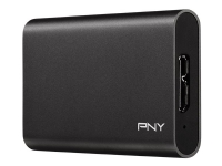 PNY ELITE - SSD - 240 GB - ekstern (bærbar) - USB 3.0 - svart