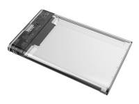 Unitek DisGuard Limpid R - USB3.1 SATA6G 2.5 HDD/SSD Hard Disk Enclosure - Drevkabinett - 2.5 - SATA 6Gb/s - USB