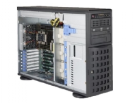 Supermicro SuperServer 7049P-TR - Server - tower - 4U - toveis - ingen CPU - RAM 0 GB - SATA - hot-swap 3.5 brønn(er) - uten HDD - AST2500 - GigE - uten OS - monitor: ingen - svart