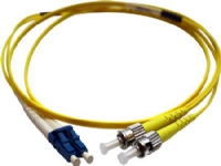 Patchkabel LC-SC 50/125 OM3 multimode, duplex, længde: 2,0 meter, farve: aqua med LSZH kappe