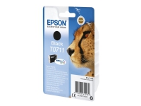 Epson T0711 - 7 ml - svart - original - blære med RF-alarm - blekkpatron - for Stylus DX4400, DX4450, S20, S21, SX100, SX110, SX115 Stylus Office B40W