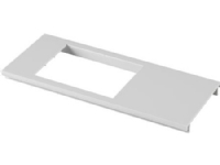 HAGER Lågudsnit 2SC/BR 170 PH dobbelt modul Clicline Længde 250 mm, hulstart 40 mm Perlehvid ral 9016 plast