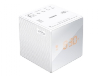 Sony ICF-C1 - Clock radio - white - 230V AC - Backup power supply via battery (CR2032)