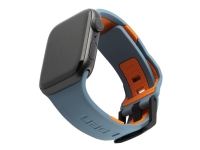 UAG Apple Watch Band 45mm/44mm/42mm, Series 7/6/5/4/3/2/1/SE - Civilian Slate/Orange - Klokkestropp for smart armbåndsur - skifer/oransje - for Apple Watch (42 mm, 44 mm)