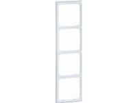 PEHA Standard, 4-modul afdækningsramme, Horisontale og vertikale, 294x81mm, IP20, hvid RAL9010