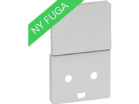LAURITZ KNUDSEN Tangent med LED lampe for FUGA stikkontakt med jord og afbryder 1,5 modul, lysegrå.