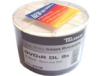 Traxdata DVD + R 8,5GB 8x Double Layer PRINTABLE Spindel 50pcs. (906OEDRPSN005)