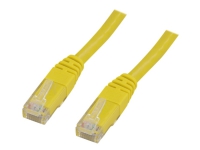 DELTACO - Koblingskabel - RJ-45 (hann) til RJ-45 (hann) - 15 m - UTP - CAT 6 - gul
