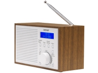 Denver DAB-46WHITE, Internett, Analog og digital, DAB+,FM, 2 W, LCD, Brun, Hvit