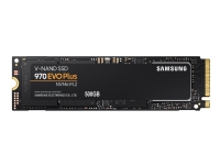 Samsung 970 EVO Plus MZ-V75S500BW - Solid State Drive - kryptert - 500 GB - intern - M.2 2280 - PCI Express 3.0 x4 (NVMe) - buffer: 512 MB - 256-bit AES - TCG Opal Encryption