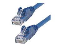 StarTech.com 1m LSZH CAT6 Ethernet Cable, 10 Gigabit Snagless RJ45 100W PoE Network Patch Cord with Strain Relief, CAT 6 10GbE UTP, Blue, Individually Tested/ETL, Low Smoke Zero Halogen - Category 6 - 24AWG (N6LPATCH1MBL) - Koblingskabel - RJ-45 (han