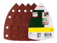 Bosch - Slipearksett - 25 deler - grovkorn: 80, 120, 180, 40 - 62 mm x 102 mm