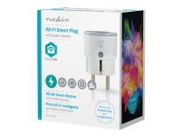 Nedis WiFi Smart Plug - Smartplugg - trådløs - Wi-Fi - 2.4 Ghz
