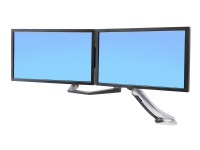 Ergotron Dual Monitor & Handle Kit - Monteringssett (håndtak, 2 monteringsbraketter, buemonteringsarm, monteringsmaskinvare) - for 2 LCD-skjermer - svart - skjermstørrelse: 17-26 - for P/N: 45-353-026
