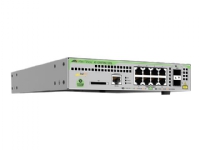 Allied Telesis CentreCOM AT-GS970M/10PS - Switch - L3 - Styrt - 8 x 10/100/1000 (PoE+) + 2 x SFP (mini-GBIC) (opplink) - stasjonær - PoE+ (124 W)