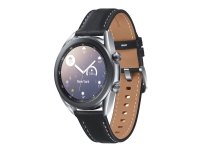 Samsung Galaxy Watch 3 - 41 mm - mystic silver - smart ur med bånd - læder - display 1.2 - 8 GB - 4.3 GB - Wi-Fi, NFC, Bluetooth - 48.2 g (NOT Nordic Approved - No SamsungPay/e-sim)