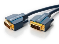 ClickTronic 5m DVI-D Connection, 5 m, DVI-D, DVI-D, Blå, Gull, 7,92 Gbit/s