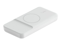 Belkin BOOST CHARGE - Trådløs nødlader - 10000 mAh - 18 watt - Fast Charge - 2 utgangskontakter (USB, magnetisk, USB-C) - på kabel: USB-C - hvit - for Apple iPhone 12, 12 mini, 12 Pro, 12 Pro Max