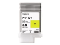 Canon LUCIA PFI-102 Y - 130 ml - gul - original - blekkbeholder - for imagePROGRAF iPF510, iPF610, iPF650, iPF655, iPF750, iPF755, iPF760, iPF765, LP17, LP24