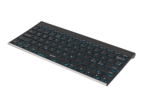 DELTACO TB-630 mini - Tastatur - bakgrunnsbelyst - Bluetooth - Nordisk - svart