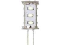 Sygonix LN-04-15NS-TR-30D-WW-00 LED (RGB) Energiklasse A (A++ - E) G4 Stiftsokkel 0.8 W = 5 W Varmhvid (Ø x L) 13 mm x 33 mm 1 stk