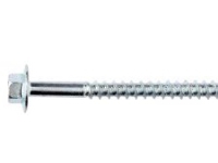 NKT bygge-/vvs skrue 6,0x50mm - 6-kant hoved m/flange, groft trægev. elz. - 100stk