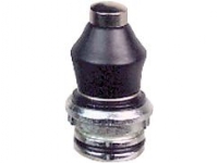 Endestophoved metal stempel m/bælg