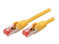 Nedis - Nettverkskabel - RJ-45 (hann) til RJ-45 (hann) - 15 m - SFTP - CAT 6 - formstøpt, rund - gul