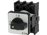 Eaton P1-25/E, Toggle switch, 3P, Svart, Hvit, IP65, 48 mm, 48 mm