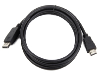 Cablexpert CC-DP-HDMI-3M - Adapterkabel - DisplayPort hann til HDMI hann - 3 m - skjermet