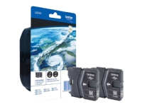 Brother LC985 Twin-Pack - 2-pack - svart - original - blister med lyd-/elektromagnetisk alarm - blekkpatron - for Brother DCP-J125, DCP-J140, DCP-J315, DCP-J515, MFC-J220, MFC-J265, MFC-J410, MFC-J415