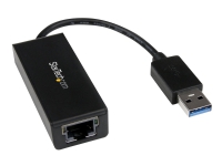 StarTech.com USB 3.0 to Gigabit Ethernet Adapter - 10/100/1000 NIC Network Adapter - USB 3.0 Laptop to RJ45 LAN (USB31000S) - Nettverksadapter - USB 3.0 - Gigabit Ethernet - svart