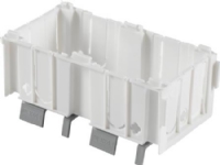 HAGER Kanaldåse SO2-BRNdobbelt modul for Opustil BRN/BRAN/BRHNPlast, grå fod
