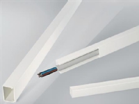 REHAU Minikanal MKS Højde 16 mm bredde 16 mm, Længde 2000 mm Perlehvid plast - (2 meter)