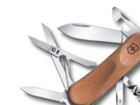 Victorinox EvoWood 14, Klappkniv uten lås, Multiverktøyskniv, 20 mm, 73 g
