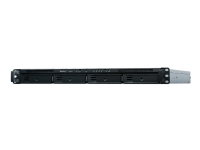 Synology RackStation RS820RP+ - NAS-server - 4 brønner - kan monteres i rack - SATA 6Gb/s - RAID 0, 1, 5, 6, 10, JBOD - RAM 2 GB - Gigabit Ethernet - iSCSI støtte - 1U