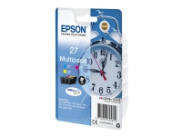 Epson 27 Multi-Pack - 3-pack - 10.8 ml - gul, cyan, magenta - original - blekkpatron - for WorkForce WF-3620, WF-3640, WF-7110, WF-7210, WF-7610, WF-7620, WF-7710, WF-7715, WF-7720