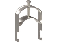 WIBE GROUP Kabelklemme ARX1-70 Zink+ til enkelt kabel - korrosionklasse C4, Højde 105 mm, Bredde 75 mm, Dybde 30 mm, Kabel ø70 mm.